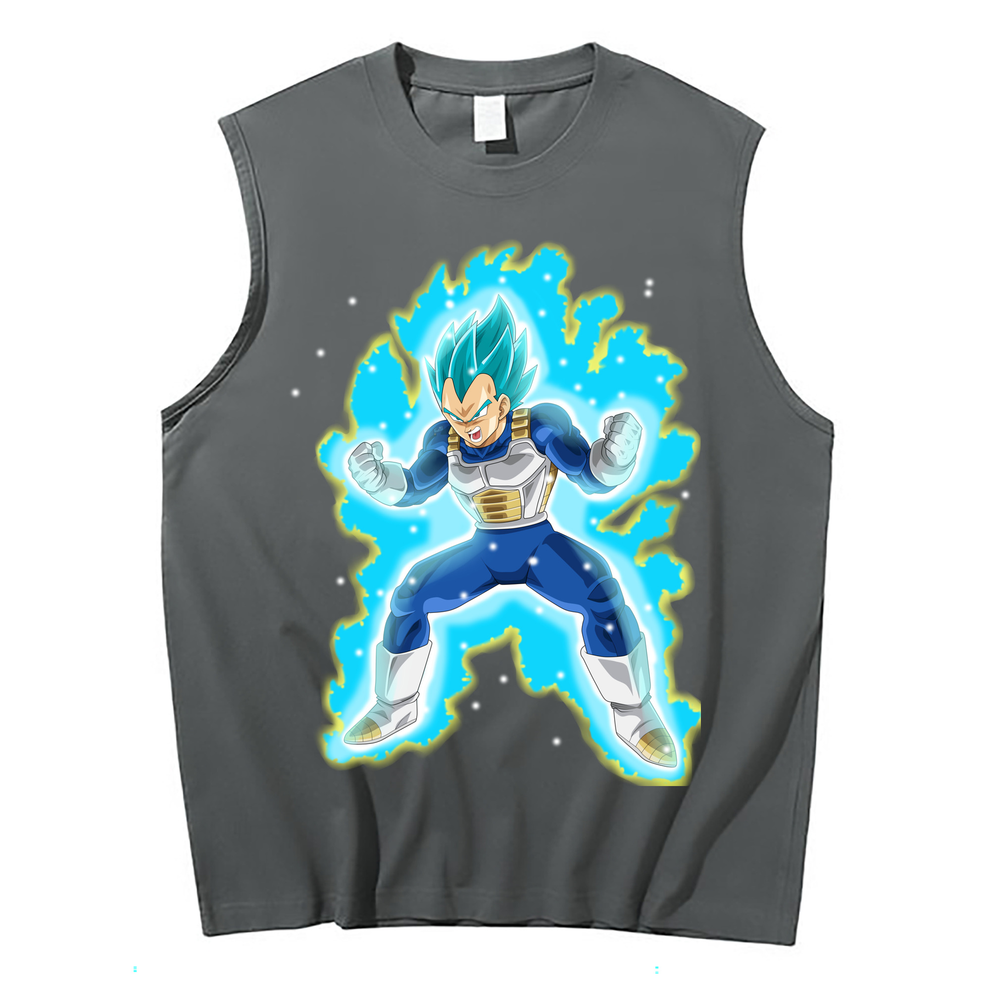 （画像用） ドラゴンボール ベジータ四世（Bejīta Yonsei）DRAGON BALL Vegeta IV コットン100％タンクトップ（フロントプリント）